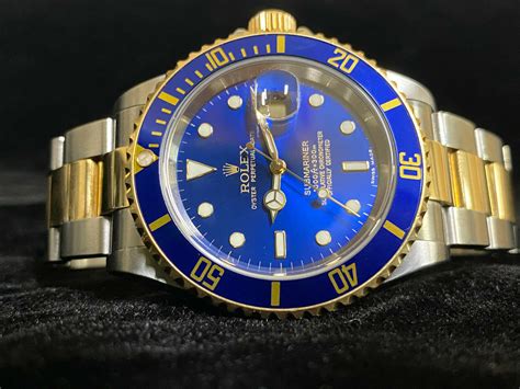 rolex submariner blauw goud|rolex submariner oyster steel.